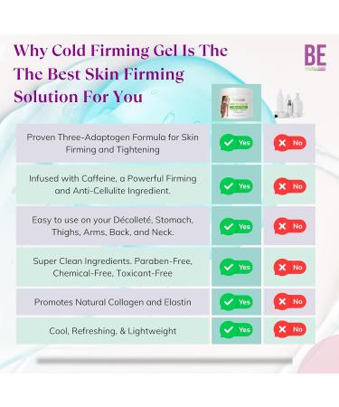 Brazilian Belle Cold Firming Gel - Skin Tightening & Anti Cellulite Gel with Caffeine - Advanced Skin Firming & Body Firming Cream for Loose & Sagging Skin - Buy Online on GoSupps.com