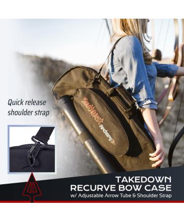 Southwest Archery Universal Takedown Recurve Bow Case with Arrow Tube and Pocket | Fully Padded Travel Case - New Improved Model - X2 - Buy Online on GoSupps.com