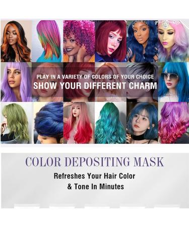 Purple Semi-Permanent Hair Dye & Color Refresh Mask - Instantly Refreshes Hair Color Tone - Buy Online on GoSupps.com