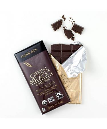 Green & Black's 85% Cacao Dark Chocolate - 3.17 OZ | Rich and Organic Flavor - Buy Online on GoSupps.com