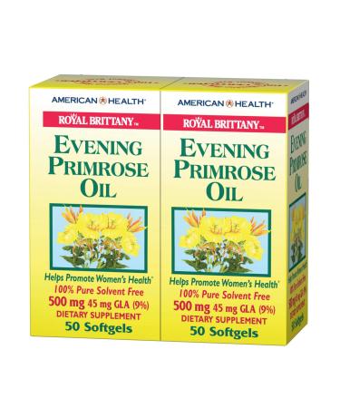 American Health Dietary Fiber Supplement Softgels, Evening Primrose Oil, 500 mg, 100 Count