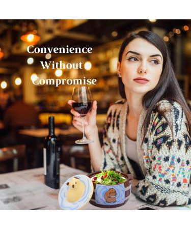 Cartoon Capybara Ceramic Bowl 950ml Large Ramen Mug with Lid and Handle Microwave Safe Cute Animal Noodle Bowl for Kids Granola or Soup Cup Pair - Buy Online on GoSupps.com