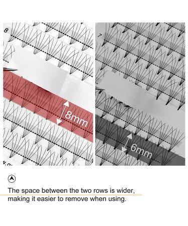 QUEWEL Short Stem Middle Part Pre Fanned Volume Lash Extensions | 5D-0.07D | C/D Curl | 12-15mm Length | Long-Lasting and Lightweight - Buy Online on GoSupps.com