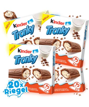 Children Tronky Pack (90g) XXL Sparbundle - 5x bar p Pack extreme delicious crispy cream with milk chocolate and biscuit!(4er bundle)
