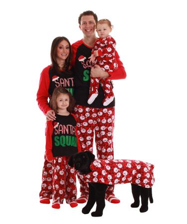 #followme Matching Christmas Pajamas for Family or Couples  Santas Squad Women Medium Santa Squad