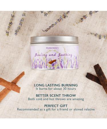 Lavender & Jade Sandalwood Scented Candles | Natural Soy Aromatherapy Candle for Stress Relief | Men & Women | Non-Toxic Essential Oil Infused 6oz Tin Candle - Buy Online on GoSupps.com