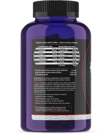Ultimate Nutrition Amino Gold Tablets - BCAA Supplement for Muscle Building & Recovery - 250 Tablets for Lean Muscle & Athletic Performance - Buy Online on GoSupps.com