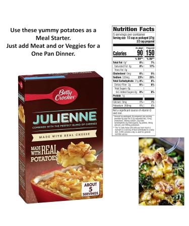 Betty Crocker Potato Side Dish Variety Pack: Au Gratin, Scalloped, Julienne, Cheesy Scalloped + Snack Fun Shopping Pad - Buy Online on GoSupps.com