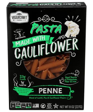 Veggiecraft Farms Penne Pasta Made With Cauliflower, 8 OZ