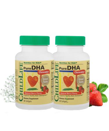 ChildLife Pure DHA Natural Berry Flavor 90 Softgels