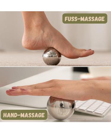 M.S.Lemberg Massage Ball - Gel Massage Scooter for Heat & Cold Therapy - Relaxation & Wellness Gift - Neck Back Shoulder & Facial Massage Tools - Buy Online on GoSupps.com