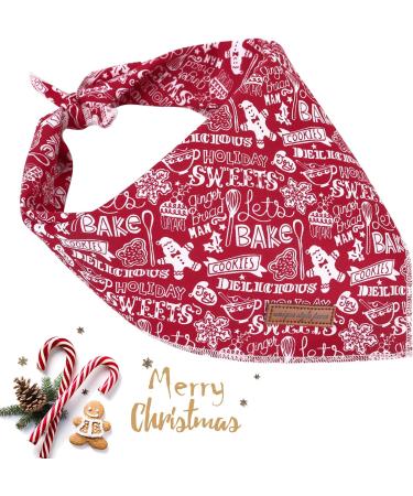 Buy Unique Style Paws Christmas Dog Tandas Washable Cotton Towel | Adjustable Pet Towel for Small & Medium Dogs & Cats Fast International Shipping - Buy Online on GoSupps.com