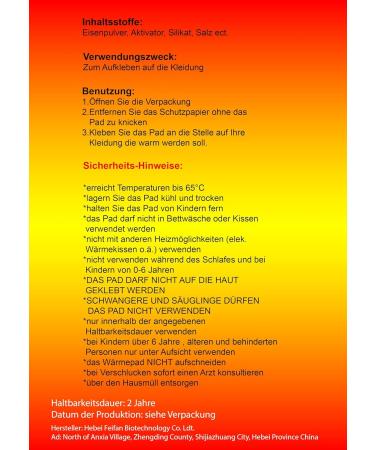 ESTEXO Heat Pads & Cushions - Set of 10 Wellness Heat Patches | 9.5 x 13 cm | Up to 10 Hours Heating Time | International Shipping - Buy Online on GoSupps.com