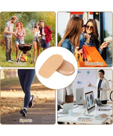 KALIONE Heel Lifts - Gel Height Increasing Insoles for Leg Length Discrepancy | Comfort Shoe Lifts for Men & Women | 1/2 Inch Elevation for Uneven Legs & Heel Pain - Buy Online on GoSupps.com
