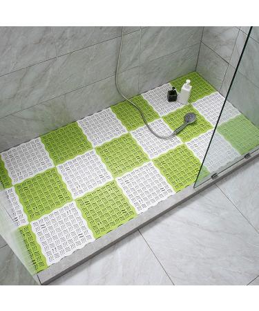 Non-Slip Shower Mat | Customizable Bathroom Rug for Household, WC, Corridor, Public Baths - GHHZZQ (Color: A, Size: 9-Tiles) - Buy Online on GoSupps.com