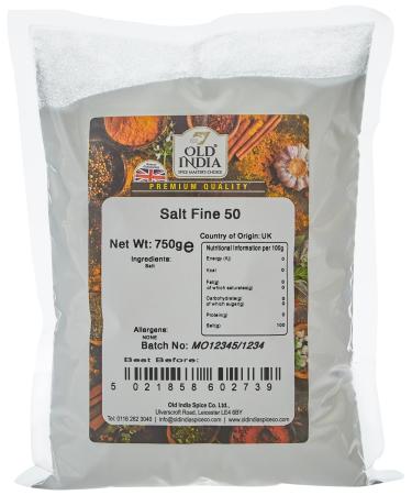 Old India Salt Fine 50 750g Salt 750 g
