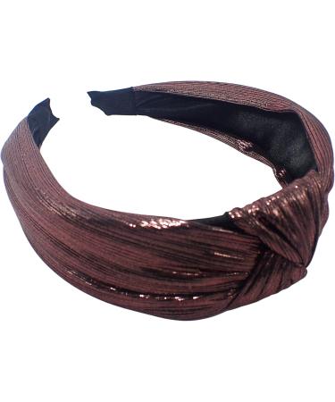 Topkids Accessories Metallic Knot Alice Bands Adult Women Hair Accessories for Women Hair Bands for Women Thick Headband Womens Headbands Head Bands Adult Women Wide Headbands (Rose) Rose Pink - Buy Online on GoSupps.com