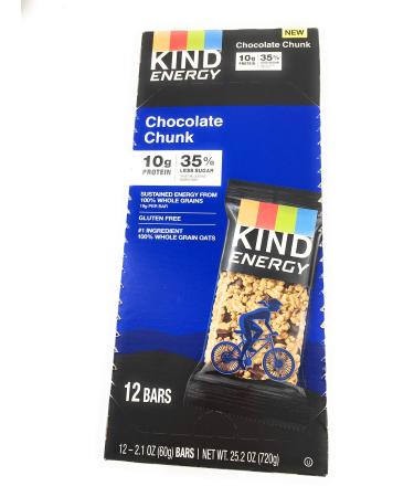 KIND Bars Energy Chocolate Chunk 12 Bars 2.1 oz (60 g) Each