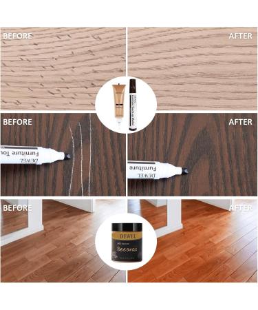 DEWEL Wood Furniture Repair Kit - Wood Fillers Touch Up Markers & Wax Sticks for Cracks Scratches & Holes - Perfect for Tables Floors & Doors - International Shipping Available - Buy Online on GoSupps.com