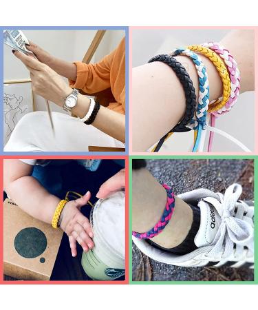 12 Pack Individually Wrapped Mosquito Repellent Bracelets PU Leather Bug Repellent Wristbands for Kids & Adults - Outdoor Camping, Fishing, Travel - Buy Online on GoSupps.com