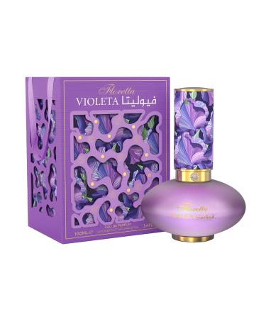 Floretta Violeta by Emper Eau de Parfum for Women 3.4 fl. oz /100ml Jasmine Sambac Cashmeran Amber Notes
