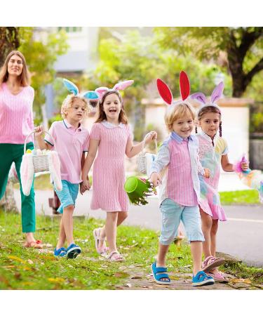 Candygirl 6pcs Fluffy Bunny Ear Headbands for Women and Girls - Easter Costume Rabbit Ear Headband Set for Kids and Adults in 6 Colors - Buy Online on GoSupps.com