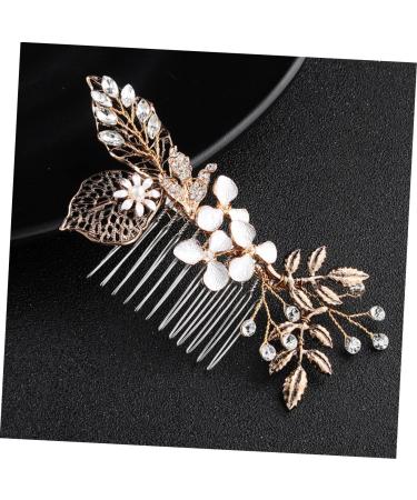 FRCOLOR 1pc Bridal Comb Women Headdress Pearl Hair Pin Bridal Side Comb Crystal Headpiece Wedding Hair Comb Hair Teasing Comb Tiara Bride Hair Comb Decorate Manual Women's Alloy - Buy Online on GoSupps.com