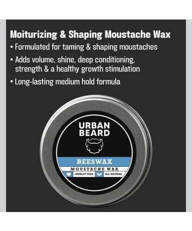 Urban Beard Moustache Wax Moustache Shaping Moisturizing Wax for Men Naturally Handcrafted and Sourced in Canada (Carnauba Wax) Carnauba 0.77 g (Pack of 1) - Buy Online on GoSupps.com