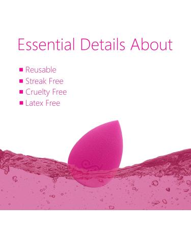 Prodxy Pink Latex Free Makeup Sponge - Perfect for Blending Foundations Powders & Creams | Vegan & Cruelty-Free | Streak-Free Application - Buy Online on GoSupps.com