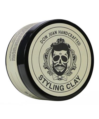 Don Juan Handcrafted Styling Clay Pomade 4oz - Medium Hold - Matte Natural Finish - Water Based - Summer Breeze Scent