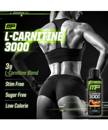 Muscle Pharm L-Carnitine 3000 The Ultimate Liquid L Carnitine Supplement for High-Performance Supports Metabolism Hydration & Energy Zero Sugar Low Calories Peach Nectarine Flavor 32 Servings - Buy Online on GoSupps.com