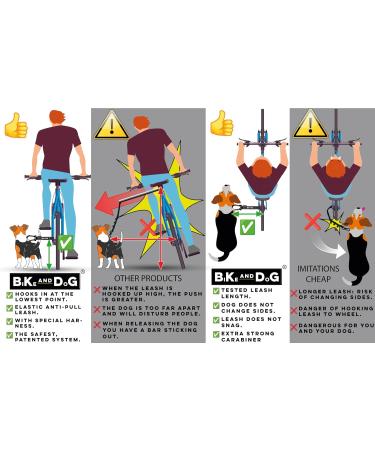 Shop Patented Bike & Dog Leash Set - XL Yellow Dog Harness & 3-Ring Dishes for Biking Adventures - Buy Online on GoSupps.com