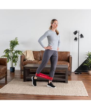 THERABAND Resistance Band Loops - Medium Red 18" for At-Home Exercise Pilates Yoga Crossfit & Physical Therapy - Buy Online on GoSupps.com