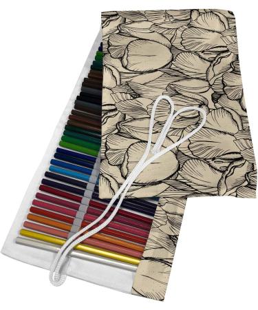 ABAKUHAUS Botanico Roll Up Pencil Case Vintage Madre Natura Arte Durable & Portable Pencil Organizer 72 Holes Beige and Talpa - Buy Online on GoSupps.com