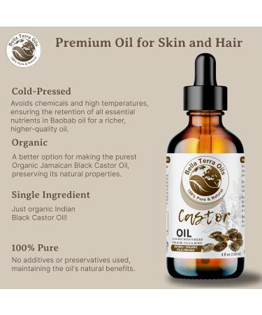 Buy Bella Terra Oils Pure Castor Oil - 1 Gallon for Hair Lashes Brows & Skin | Deeply Moisturizing & Enhances Shine - Pack of 10 - Buy Online on GoSupps.com