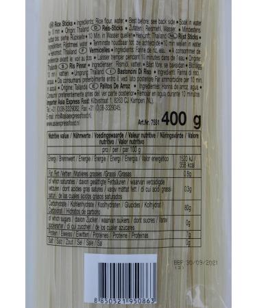 Farmer Rice Noodles - Authentic Thai 3mm Rice Flour Noodles (400g) | International Shipping Available - Buy Online on GoSupps.com