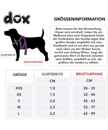 Buy DDOXX Nylon Step-In Dog Harness - Adjustable Purple Puppy Harness | All Sizes Available | Size S (45-63 cm) - International Shipping - Buy Online on GoSupps.com
