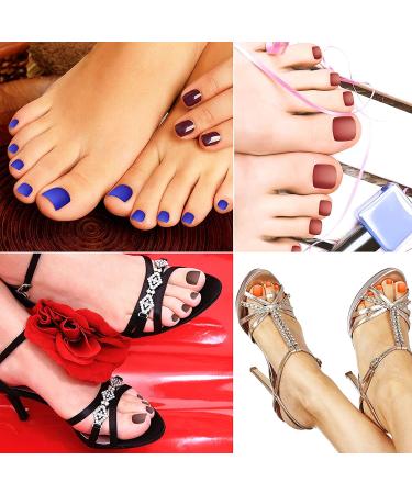 560-Piece False Toenails Set - 20 Sets of Artificial Toe Nails in 14 Sizes with Files and Stick - Perfect for Nail Art Salon and DIY Decoration (Classic Colors) - Buy Online on GoSupps.com