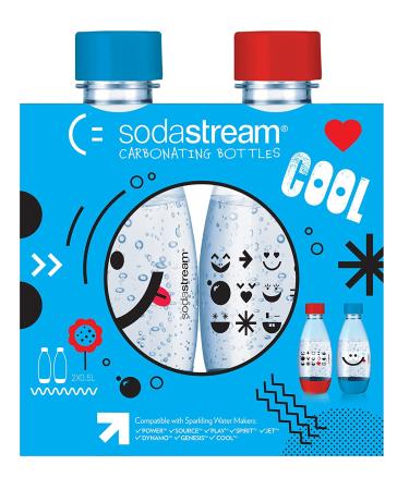 Sodastream Original 2-Pack Bottles 0.5L/16.9oz - 2018 Launch - Buy Online on GoSupps.com