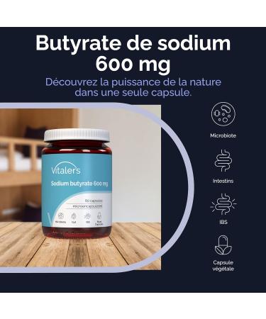 Vitaler's Sodium Butyrate - 60 g lules V g talien 1 mois de Suppl mentation Sans Conservateur Composition Pure - Buy Online on GoSupps.com