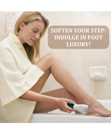 BarberBoss Electric Foot File Hard Skin Remover - Feet Hard Skin Remover Electric Foot Files for Hard Skin Premium Callus Remover for Feet Comprehensive Pedicure Set for Feet (Green/White) - Buy Online on GoSupps.com