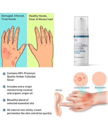 Nature's Greatest Secret Antibacterial Colloidal Silver Hand Repair Cream 50g - Buy Online on GoSupps.com