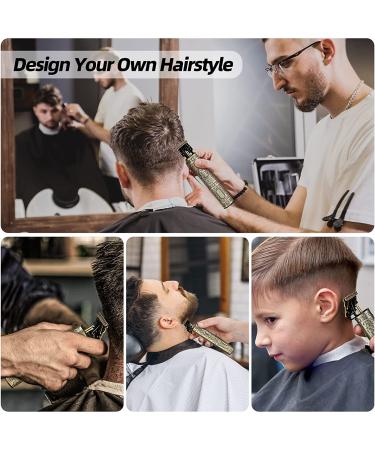 Professional Electric Cordless Hair Clippers for Men - Less Noise Design Trimmers for Barbers - T Blade Liners Clipper for Beard and Hair Cutting - Buy Online on GoSupps.com