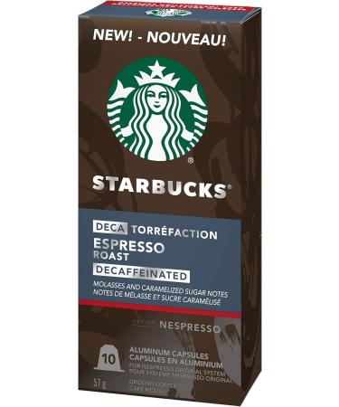 Starbucks by Nespresso Espresso Roast Nespresso Coffee Capsules Original Line Compatible 5X10 Nespresso Coffee Pods 50 Count & by Nespresso Decaf Espresso Roast Nespresso Coffee Capsules 50 Count - Buy Online on GoSupps.com