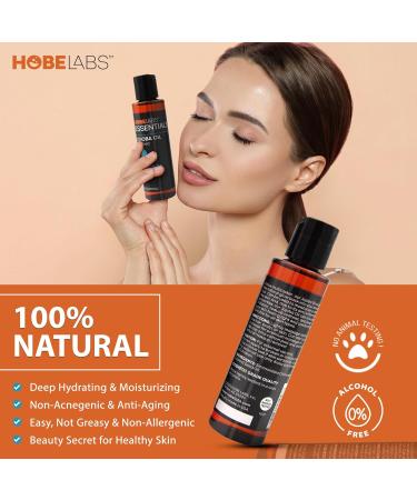 Shop Hobe Labs 100% Pure Jojoba Oil - 4 oz | Naturally Moisturizing Oil for Skin & Hair - International Shipping Available - Buy Online on GoSupps.com