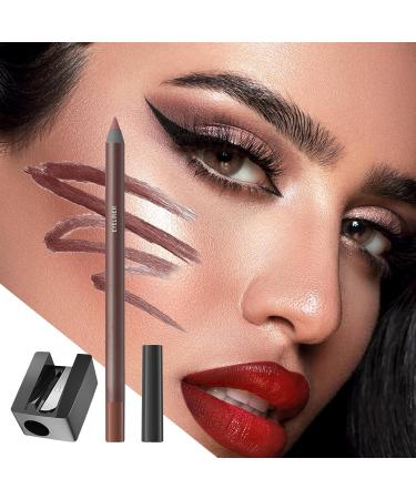 Eye Pencils For Women Smudge Resistant Eye Pencil Gel with Sharpener Waterproof Long Lasting Liner for Women and Girls 1plum - Buy Online on GoSupps.com