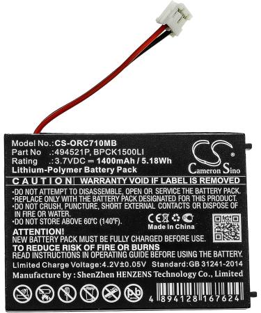 PRUVA Battery for Oricom SC701 SC705 Secure SC705 SC710 - 1400mAh | Fast International Shipping - Buy Online on GoSupps.com