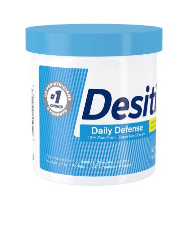 Desitin Daily Defense Baby Diaper Rash Cream - Zinc Oxide, Hypoallergenic, 16 oz (Pack of 2) - Buy Online on GoSupps.com
