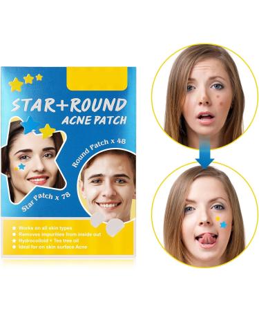 Qpolly Pimple patch 126 pieces universal acne pimple patch invisible hydrocolloid antiacne pimples patches pimples invisible for face antiacne and skin treatment - Buy Online on GoSupps.com