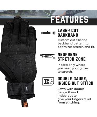 Radar Hydro-A Inside-Out Glove - Matte Black/Volt Green Medium - Buy Online on GoSupps.com